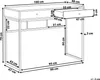 BELIANI Schreibtisch Weiß /Gold aus MDF-Platte Produktbild-Vorschau 6