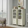 Buffetkast, glazen deuren, dubbele lade, houten dressoir, Productafbeelding-voorbeeld 4