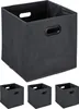 Relaxdays Aufbewahrungsbox, 4er Set, faltbare Regalboxen, Produktbild-Vorschau 1