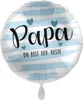 Papa Du bist der Beste Folienballon 45cm Produktbild-Vorschau 1