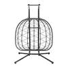 Juskys Doppelhängesessel Aria - Polyrattan Hängesessel mit Produktbild-Vorschau 13