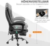 A side view of a gray office chair with multiple height settings indicated by ghosted images of the chair. Náhled obrázku produktu