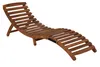 A wooden chaise lounge on a white background. Náhled obrázku produktu