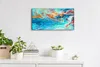 Wohnzimmer-Bild Leinwand Uhr Geräuschlos 60x30 Blaue Produktbild-Vorschau 3