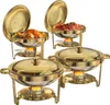 WARMOUNTS 4er Chafing Dish, 4,7L okrągły podgrzewacz Podgląd zdjęcia produktu 1