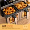 OYAJIA Doppelkammer-Heißluftfritteuse 2x5L | Airfryer 10L Produktbild-Vorschau 11