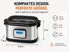 ProfiCook PC-SV 1112, 8 L, 520 W, Čierna, Nerezová oceľ, Náhľad obrázku produktu 17