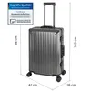 TRAVELHOUSE® Aluminium Koffer Tokyo 66l grau ca. H 65 x B Produktbild-Vorschau 12