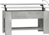 Tavolino vidaXL grigio cemento 101x49x52 cm in materiale Anteprima dell’immagine prodotto 5