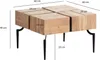 WOHNLING Couchtisch Akazie Massivholz 60x60x40 cm Produktbild-Vorschau 3