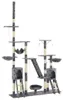 vidaXL Cat Scratching Post Sisal 230-250 cm Paw Print Grey Náhľad obrázku produktu 7