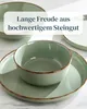 PURE LIVING Geschirrset Rustic aus Steingut, 24-tlg., für 6 Produktbild-Vorschau 15