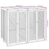 Mülltonnenbox für 2 Tonnen 140x89x117 cm Massivholz Akazie Produktbild-Vorschau 8