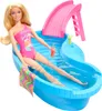 Barbie Pool mit Puppe (mit Pool, Rutsche, Handtuch und Produktbild-Vorschau 4