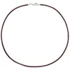 JOBO Collier Seide braun 2,8 mm 42 cm, Verschluss 925 Produktbild-Vorschau 2