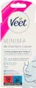 The image shows the packaging of Veet Minima wax strips. Voir les images du produit