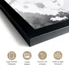 MuchoWow® MuchoWow® Gerahmtes Poster Weltkarte - Schwarz - Produktbild-Vorschau 3
