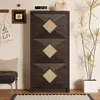Scarpiera vintage Merax con decoro in rattan, scarpiera Anteprima dell’immagine prodotto 2
