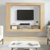 vidaXL Armoire TV Chêne Sonoma 152x22x113 cm Bois composite Voir les images du produit 2