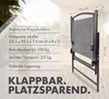 BRUBAKER krzesło ogrodowe Bergamo - krzesło kempingowe Podgląd zdjęcia produktu 3