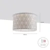 Deckenlampe Lampenschirm Stoff Pendelleuchte E27 Produktbild-Vorschau 3