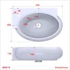 AQUABATOS Hängewaschbecken Keramik Waschtisch Produktbild-Vorschau 3