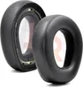 Two black ear pads for headphones are shown against a white background. Voir les images du produit
