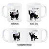 Schwarze Katze Kaffeebecher mit Spruch Ich weiß ich bin süß Produktbild-Vorschau 4