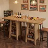 Table de bar Tribesigns avec rangement, hauteur 90 cm, Voir les images du produit 6