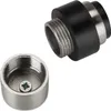 2 x Türstopper DUST Edelstahl gebürstet Ø 35 mm Höhe 45 mm Produktbild-Vorschau 2