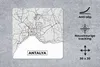 MuchoWow® Mauspad Mousepad Antalya - Stadtplan - Schwarz Produktbild-Vorschau 2