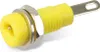 Einbaubuchse gelb, 2 mm Stift-Durchmesser, Einbau-Ø 6 mm, Produktbild-Vorschau 1