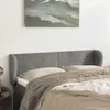 vidaXL Kopfteil mit Ohren Hellgrau 147x23x78/88 cm Samt Produktbild-Vorschau 2