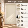 Cortina térmica para puerta, color beige, con ojales, Vista previa de la imagen del producto 8
