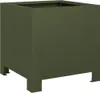 vidaXL Pflanzkübel Olivgrün 30x30x30 Stahl Produktbild-Vorschau 1