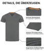 Mivaro Herren T-Shirt 5er Pack V-Ausschnitt - V-Neck Shirt Produktbild-Vorschau 3
