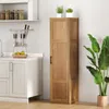 COSTWAY, armoire haute à 4 étagères, meuble de rangement Voir les images du produit 9