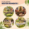 CASARIA® Polyrattan Gartentisch Schwarz 190x90x74cm mit Produktbild-Vorschau 8