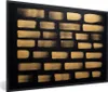 MuchoWow® MuchoWow® Gerahmtes Poster Goldene Streifen auf Produktbild-Vorschau 1