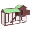 vidaXL Hühnerstall Mokka 193x65x117 cm Massivholz Kiefer -  Produktbild-Vorschau 9