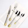 Mäander Besteck Set 6 Personen 24 Teilig Gold Besteckset Produktbild-Vorschau 2