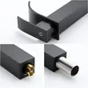 Cecipa MAX Wasserfall-Design Waschtischarmatur Bad, Schwarz Produktbild-Vorschau 8