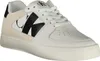 A single white sneaker with black and beige accents is shown from a side-diagonal angle against a white background. Podgląd zdjęcia produktu