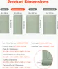 A diagram showing product dimensions for different bed sizes. Anteprima dell’immagine prodotto
