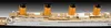 A close-up view of a model ship, showing the deck and funnels. Anteprima dell’immagine prodotto