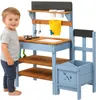 LEADZM Matschküche aus Holz für Kinder Produktbild-Vorschau 4