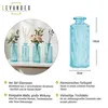 Glasvasen Set Türkis 4er Set 14cm Kleine Blumenvasen Produktbild-Vorschau 2