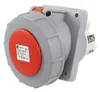 A close-up studio shot of a heavy-duty electrical socket. Produktbild-Vorschau