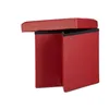Relaxdays Pouf pieghevole, cubo con vano portaoggetti, Anteprima dell’immagine prodotto 5