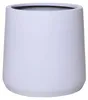 VIVANNO Blumentopf Fiberglas VEKRA Rund, Weiß matt - 55x50 Produktbild-Vorschau 1